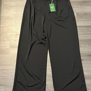 HALARA Elegant Black Wide-Leg Trousers